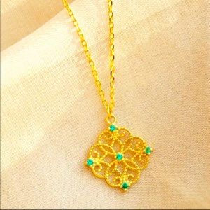 Gold Plated Sterling Silver S925 Dainty Necklace